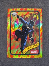 2025 Topps Chrome Marvel, Black Panther, Human Torch Refractor /39, # 136