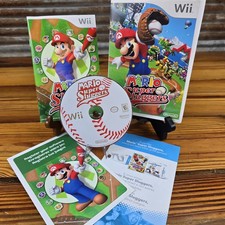 Mario Super Sluggers (Nintendo Wii, 2008) W/Inserts CIB Minty Disc Tested