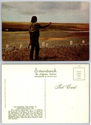 Continental Old Cheyenne Two Moon Battlefield Postcard