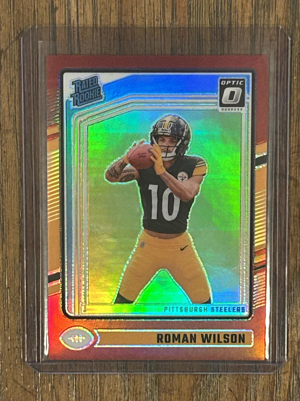 2024 Panini Donruss Optic - Rated Rookie Roman Wilson #285 Red Prizm /125 (RC)