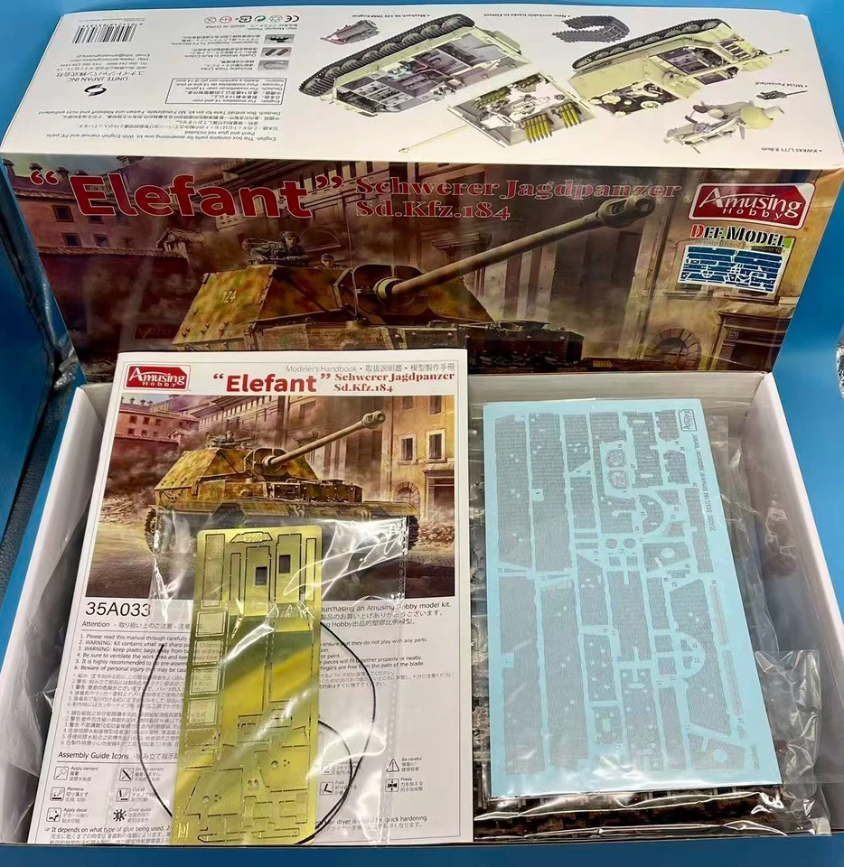 Amusing Hobby 35A033 1/35 "Elefant" Schwerer Jagdpanzer Sd.Kfz.184 Full Interior - Image 4 of 4