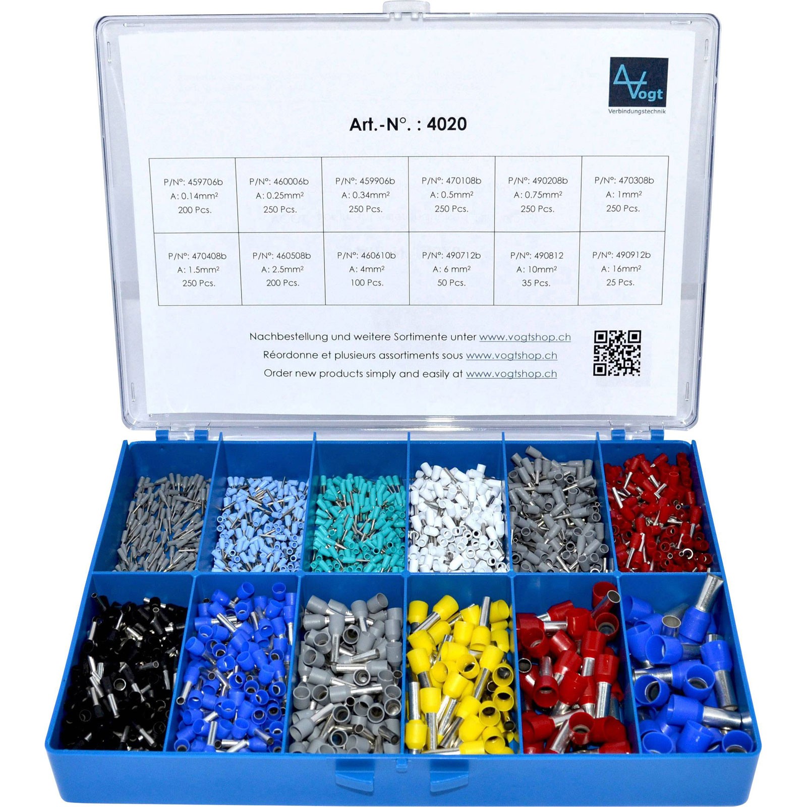 Vogt Verbindungstechnik Ferrule set 2110pcs multi-coloured