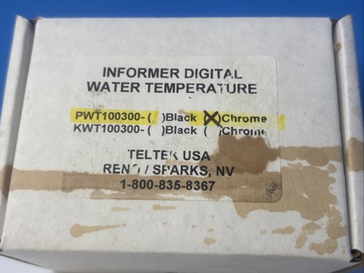 #ad Teltek USA INFORMER Digital Water Temperature Chrome PWT100300 NEW NOS $149.00