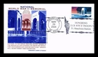 DR JIM STAMPS US COVER NATIONAL WORLD WAR II MEMORIAL FDC THERMOGRAPHED