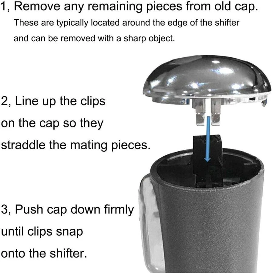 Tapa cromada perilla de cambio F150 para 2004 2005 2006 patente pendiente - cromo Foto 4 de 4