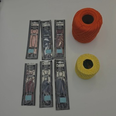 Madeira Embroidery Floss Skeins & Crochet Cotton Thread Lot Vintage Craft
