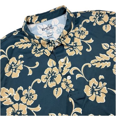 Reyn Spooner Ltd Issue Performance Polo NWT Tahiti Classic Indigo XL Hawaiian