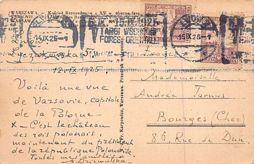 POLSKA Poland - WARSZAWA - Kosciol Bernardynow - Nakl. Fr. Karpowicz - Bild 2 von 2