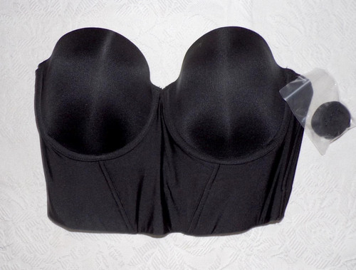 FELINA BODY-VEIL SCHWARZER TRÄGERLOSER BH Gr. 38C * Neu mit Etikett