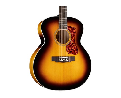 Guild F-2512E Deluxe Maple Jumbo 12-String A/E Guitar - Antique Burst - Open Box
