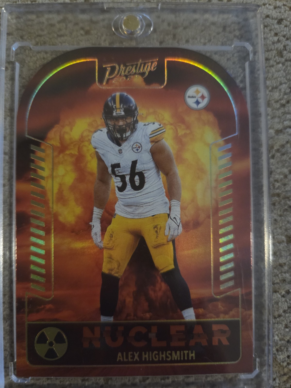 2024 Prestige Alex Highsmith Nuclear N-AHH SSP CASE HIT - STEELERS - Near Mint