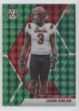 2020 Panini Mosaic Rookies Green Mosaic Prizm Javon Kinlaw #247 0nj5