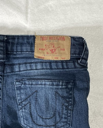True Religon Girls Jeans Size 10 Distressed Geno Relaxed Slim. Pre-Owned - Picture 3 of 13