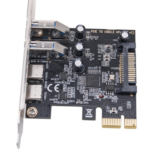 Easy Installation PCIE 1X,4X,8X,16X to USB 3.2 Expansion Card D720201 Chip - Photo 3/8