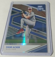 2020 Panini Elite Extra Edition DANE ACKER Blue Status Parallel #/249 Oakland As