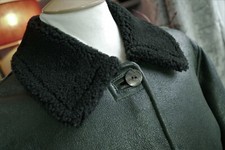 Luxury Shearling Sheepskin Leather Flying Aviator Pilot Coat Jacket London