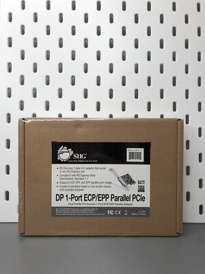 NEW Siig JJ-E01211-S1 1-port PCI Express Parallel Adapter Dual Profile PCIe