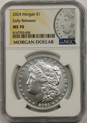 2024 $1 Morgan Silver Dollar NGC MS 70 Early Releases Morgan Label