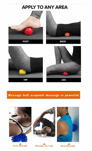 Spiky Massage Balls PVC Fitness Training Portable Physiotherapy Point Massager - Picture 7 of 22