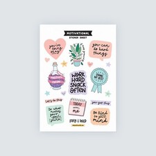 Motivational Sticker Sheet Positive Affirmation