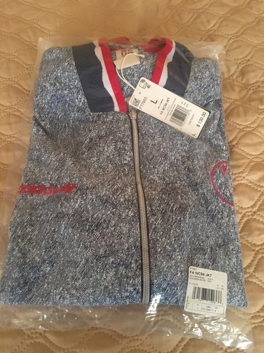 F@cking Awesome X Adidas WC94 White/Ash Blue Jacket Size Large | eBay