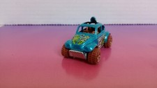 Hot Wheels 2011 THRILL RACERS BAJA BEETLE Bug 214/244 #822 Jungle Rally Blue/Mud