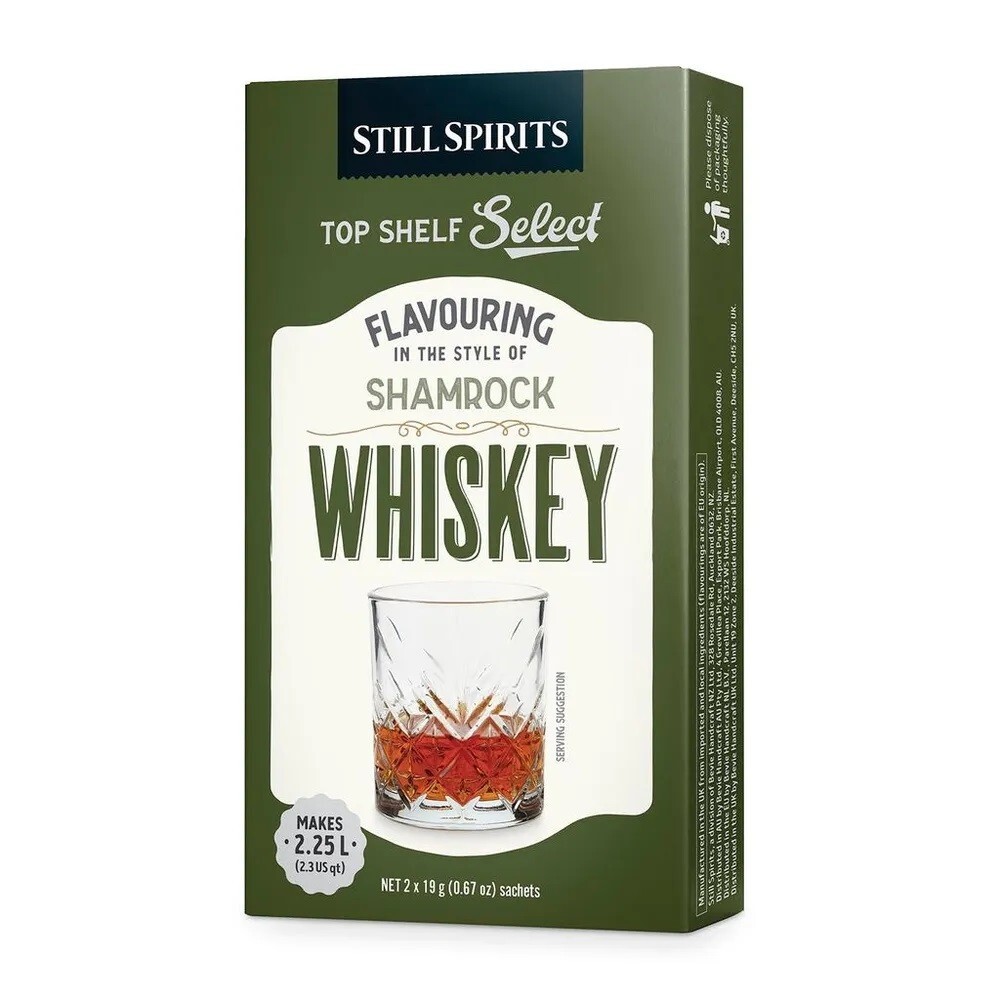 Still Spirits Shamrock Whiskey Essence Flavouring Style Top Shelf Select Sachets