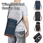 Wine Insulated Carrier Bag 2 Bottle Cooler Protection Carrying Case For Picnic