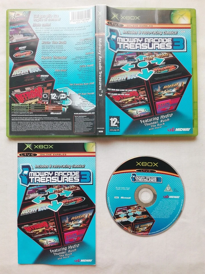 XBOX. MIDWAY ARCADE TREASURES 3. PAL ESPAÑA.MICROSOFT ORIGINAL 1. COMBINO ENVIOS - Imagen 1 de 1