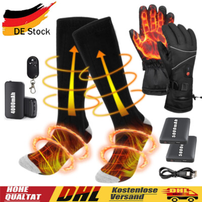 Beheizbare Socken Handschuhe Heizsocke Beheizter Heizung Fuwrmer  Heizsocken xx | eBay.de