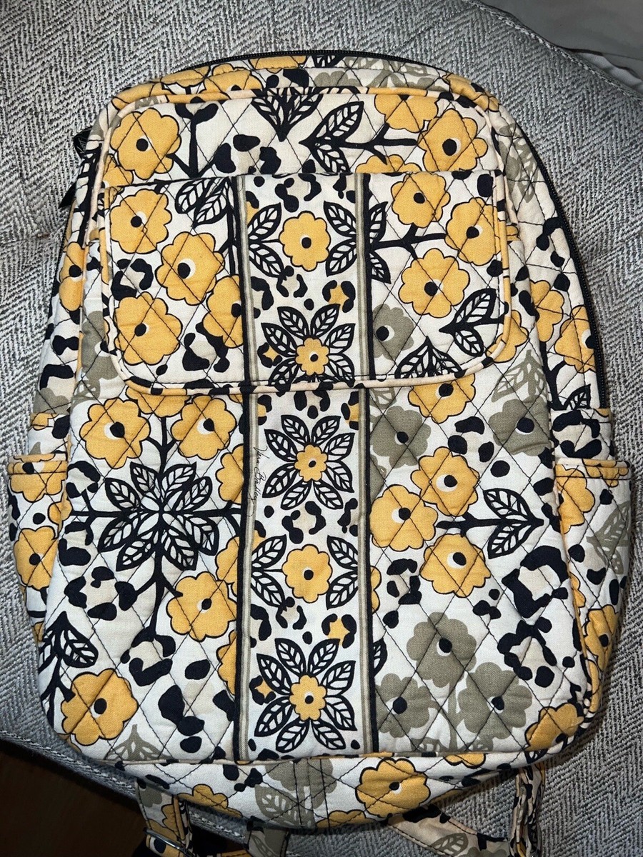Vera Bradley Go Wild Small Backpack Yellow Black White  display picture 1