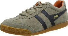Image of Gola Classic Mens Trainers Shoes Sneaker Casual Rhino/Navy/Orange Lace Up UK 11