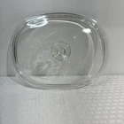 Pyrex Replacement CLEAR Glass Lid DC-1.5-C Ribbed Oval 1.5 qt Corning Ware