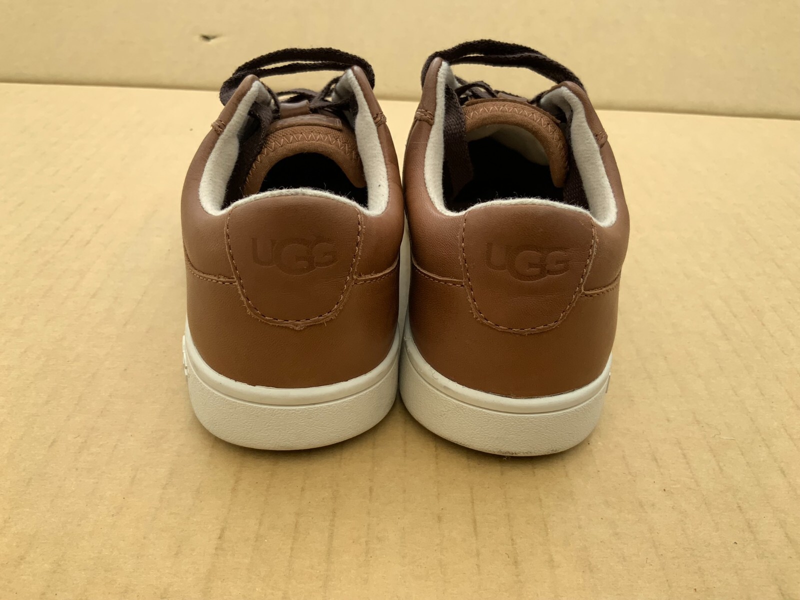 UGG Boy's Marcus Leather Trainers Chestnut UK 12k / eu30 New rrp £65 image 5