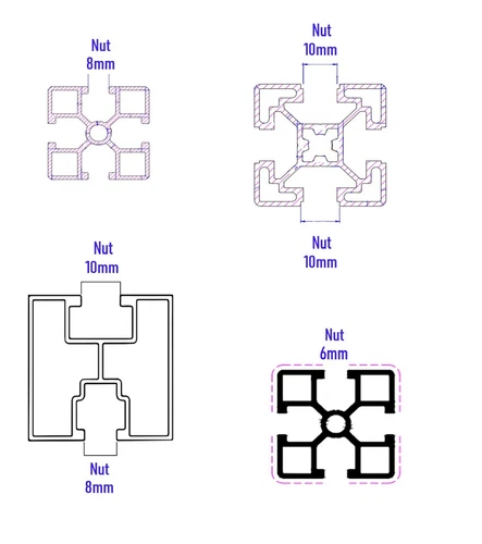 PV Solar Alu Profile Verbinder 10mm Nut Winkel drehbar / vertikal / horizontal - Bild 12 von 18