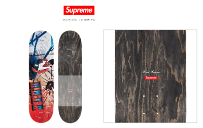 SUPREME HNIC SKATEBOARD (PRODIGY) SS21 KAWS CHALK LOGO SMURFS