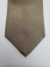 Brooks Brothers Makers Tie Woven In England Made In USA Brown Geometric