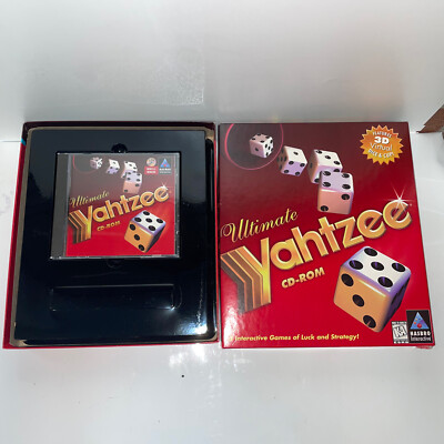 Ultimate Yahtzee PC CD 5 Interactive 3D Games for Windows 3.1 95