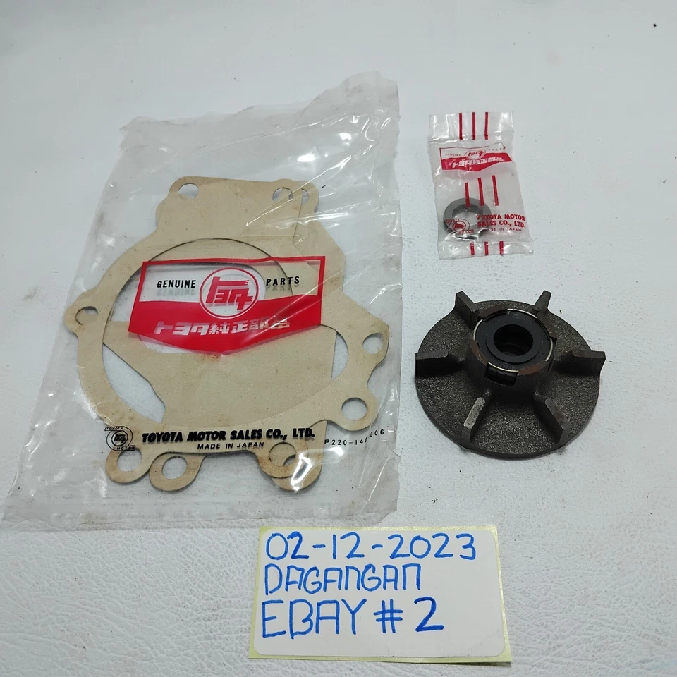 KIT DE REPARACIÓN BOMBA DE AGUA TOYOTA TOYOPET TIARA RT20 04162-30018 NUEVO FABRICANTE ORIGINAL RARO Foto 3 de 4