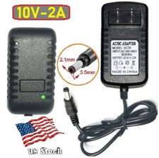 10V 2A AC/DC Adapter Power Supply for Home Electrics with 5.5x2.1mm DC Plug