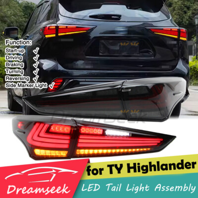 LED Heckleuchte Rücklicht für Toyota Highlander 2020-23 Bremse mit Blinklicht