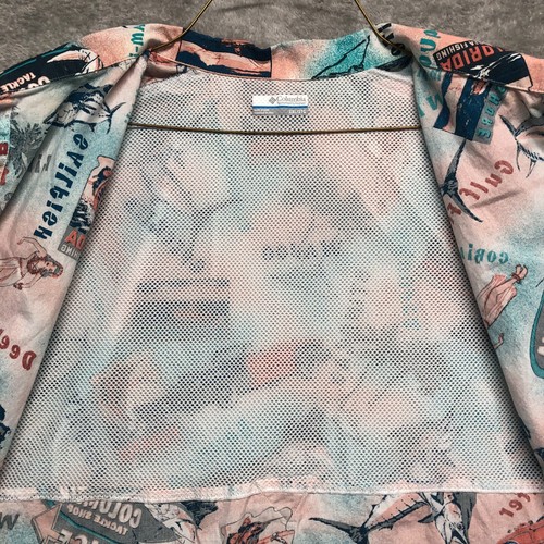 Columbia PFG Florida Deep Sea Fishing Graphic Hawaiian Tropical Shirt Men 2XL - Picture 6 of 17