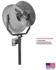 COOLING FAN Industrial - Oscillating - 30" - 1 Hp - 460V - 3 Ph - 10,600 CFM