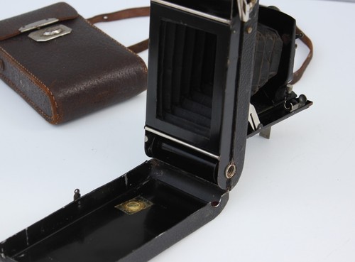 Rare French Folding Camera 7x 10.5cm Hermagis Paris Anastigmat Magir - Picture 7 of 10