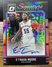 E'twaun Moore 2016-17 Panini Donruss Optic Signature Series Pink /25 Auto #5