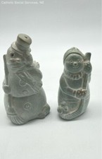 Isabel Bloom Lot Retired Snowman tipping hat & Hockey Snowman 1998 Christmas