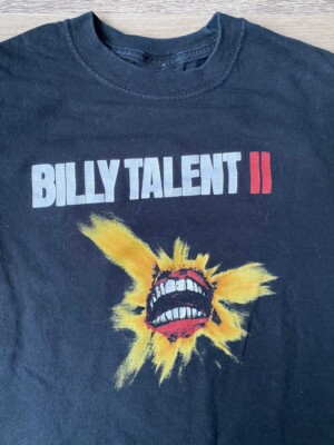 hot BILLY TALENT Scandalous Travelers Full Size Black Shirt Adults