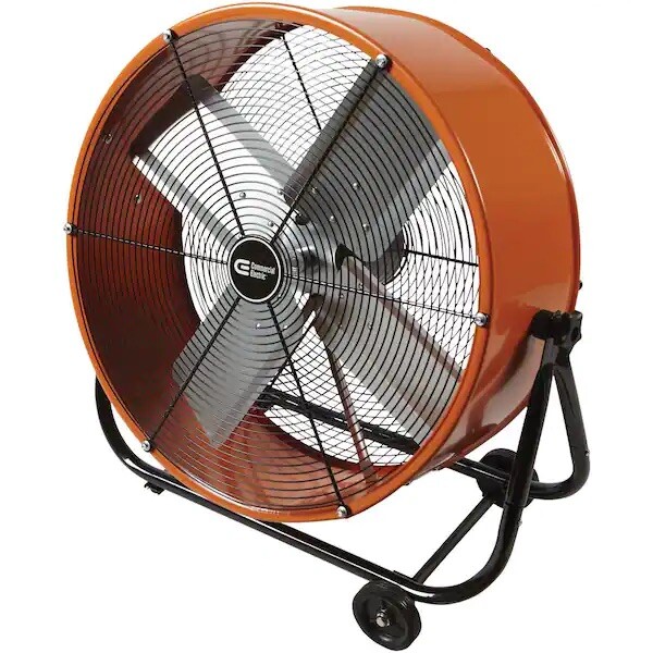 Commercial Electric 24 In. Heavy Duty 2-Speed Direct Drive Tilt Drum Fan