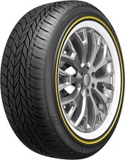 1 New 235-55r17 99h Sl Vogue Custom Built Radial Gold White Radial 23555-17
