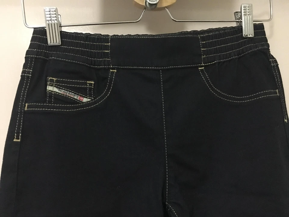 Pantalones de mezclilla para niñas diésel lokket azul oscuro talla 14 años Foto 2 de 4